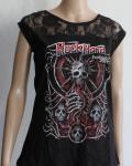 Metal Attack Merch Shop - Rock Hard Festival 2019 - Girlie Shirt Skull Spitze Langarm